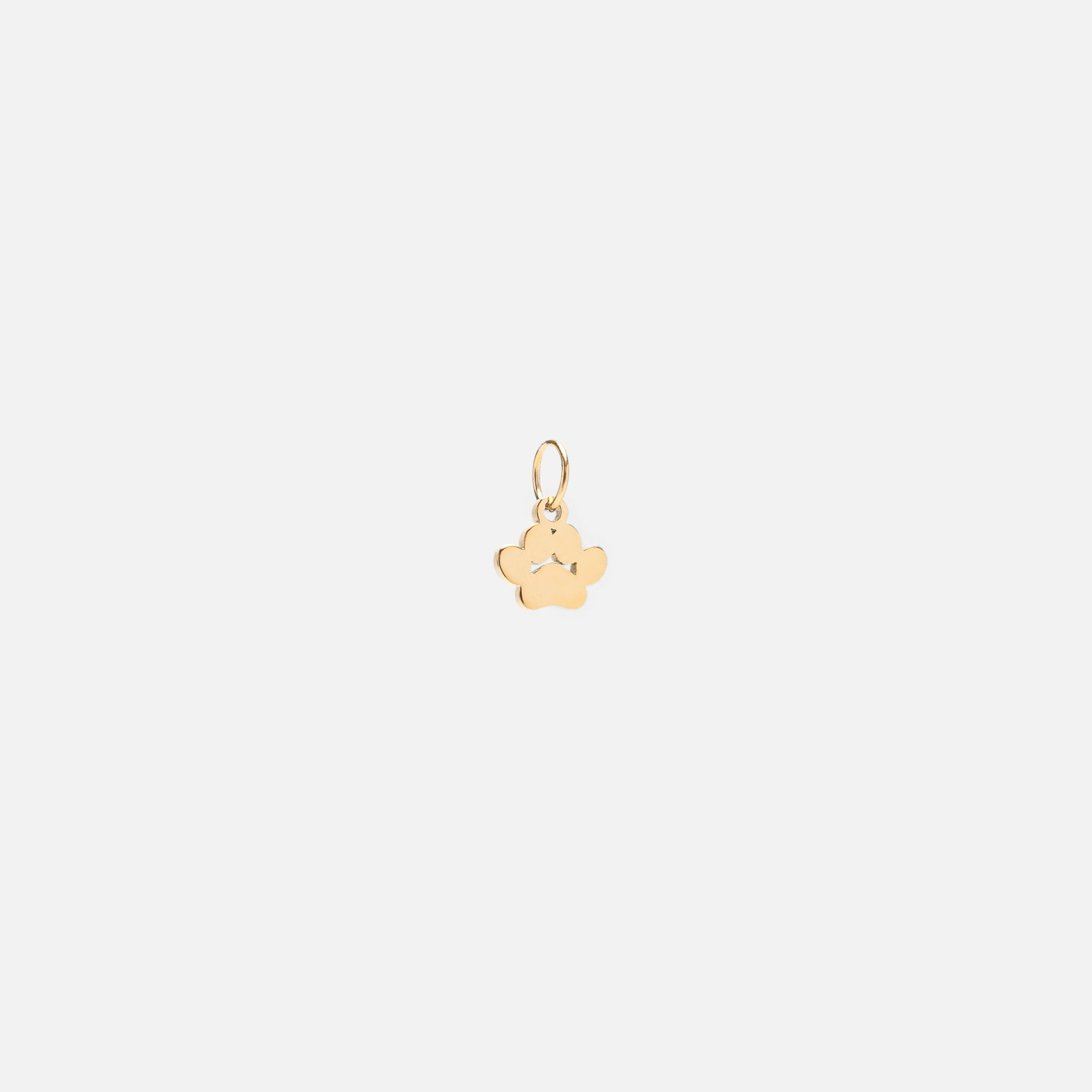 Small golden paw charm