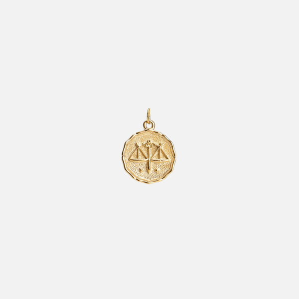 Load image into Gallery viewer, Golden &quot;libra&quot; zodiac sign charm
