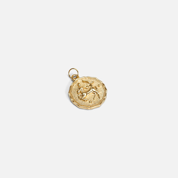 Load image into Gallery viewer, Golden &quot;sagittarius&quot; zodiac sign charm
