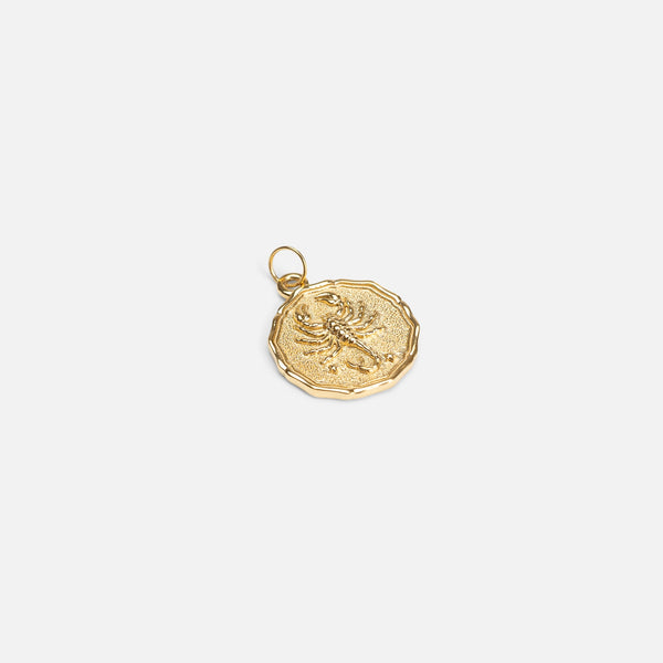 Load image into Gallery viewer, Golden &quot;scorpio&quot; zodiac sign charm
