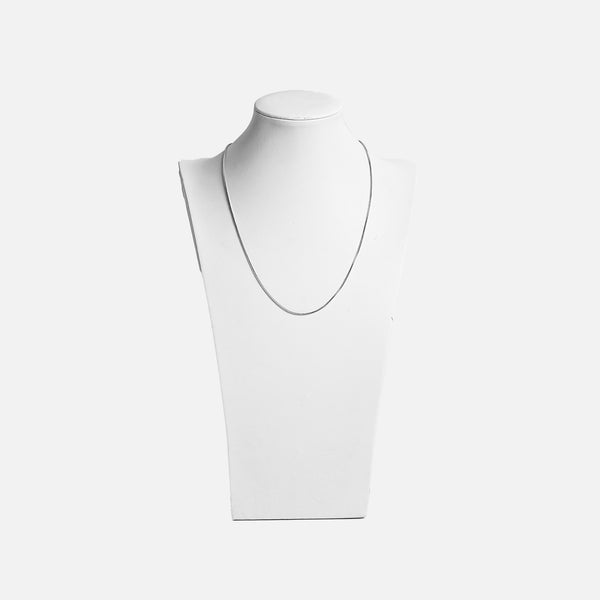 Load image into Gallery viewer, Delicate silvered diamond mesh chain in stainless steel 
