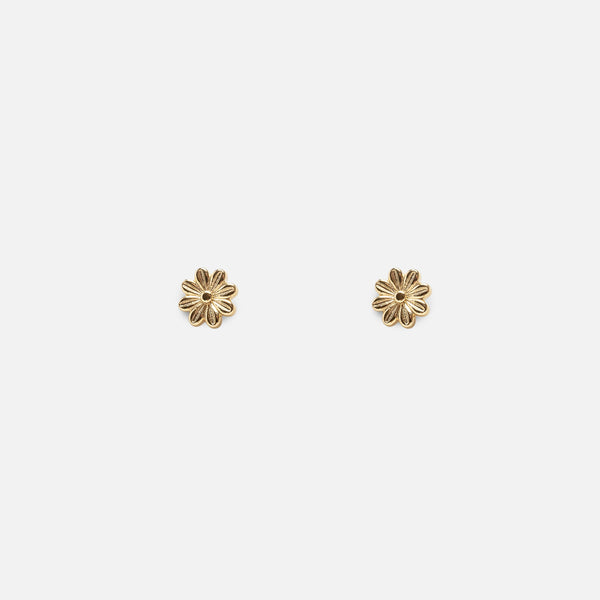 Charger l&#39;image dans la galerie, Boucles d’oreilles fleurs dorées en acier inoxydable
