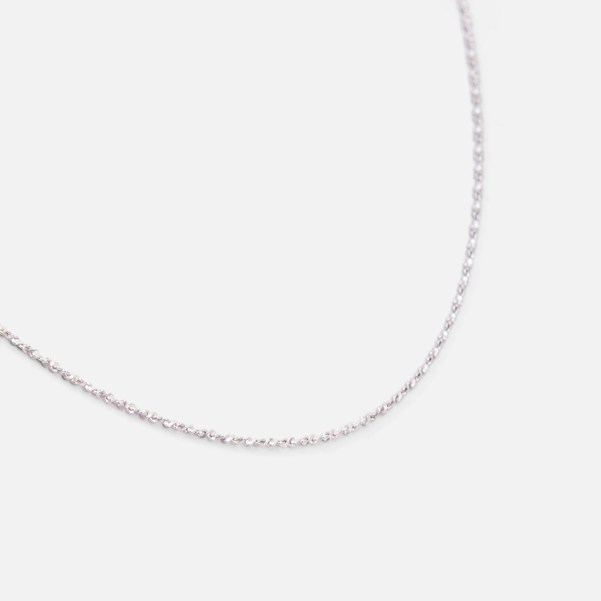 Sterling silver chain 18 inches with intertwined mesh