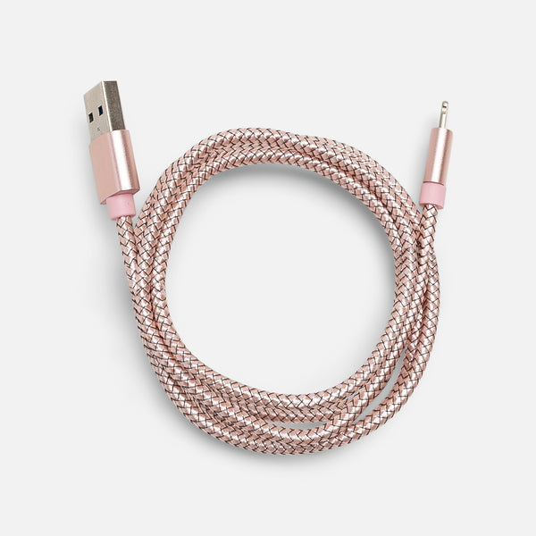 Load image into Gallery viewer, Pink charging cable for iPhone 
