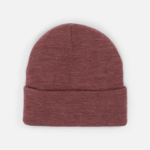 Load image into Gallery viewer, Rust knit beanie with turnup - ethik
