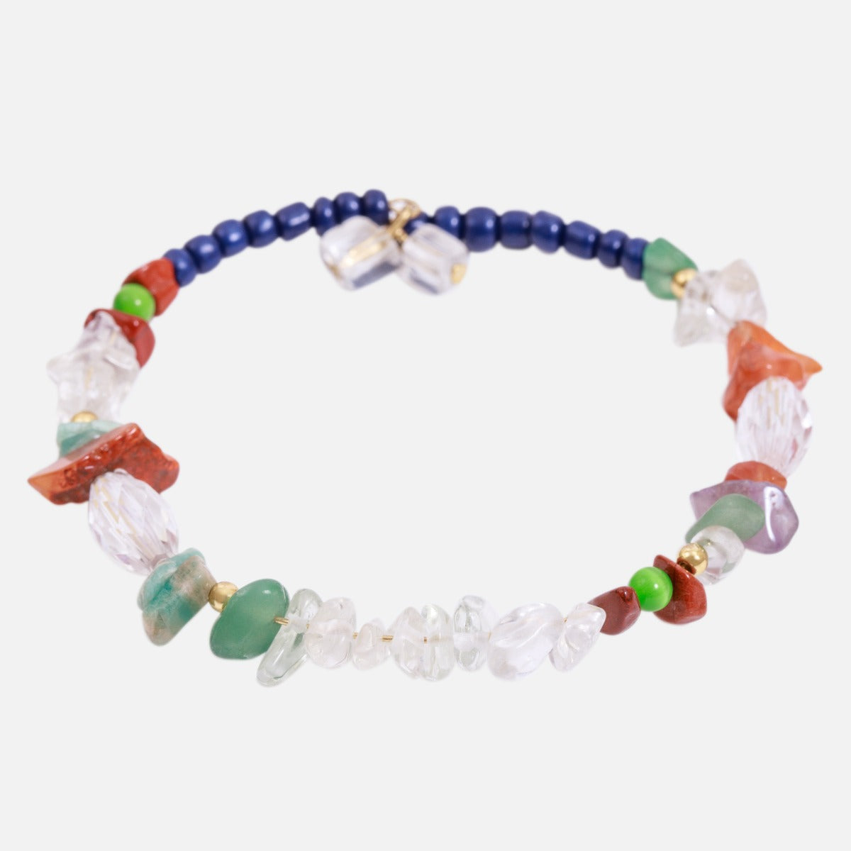 Bracelet with colored beads
