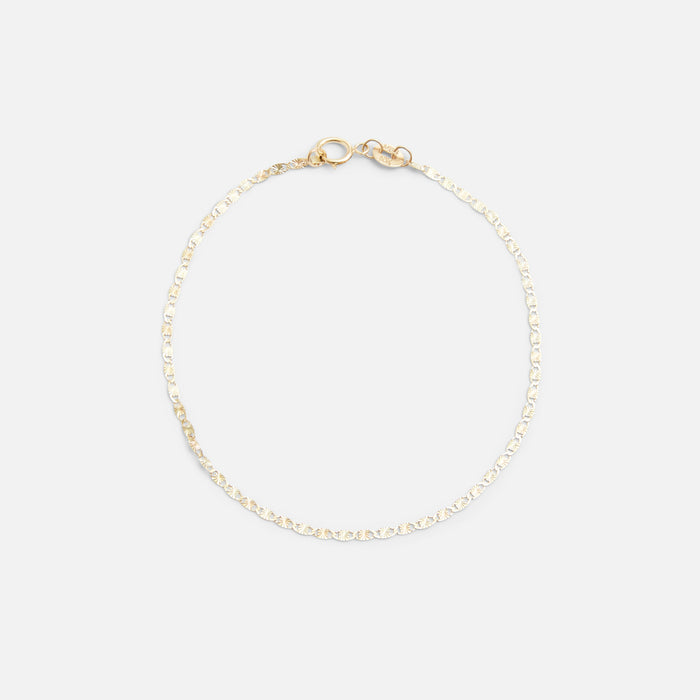 Bracelet mailles étoilées or 10 carats