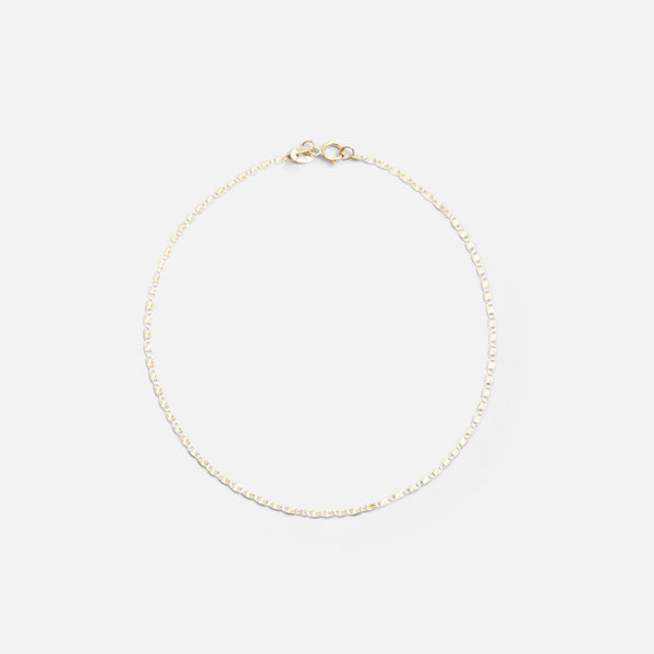 Load image into Gallery viewer, 9,5’’ star mesh ankle chain 10k yellow gold
