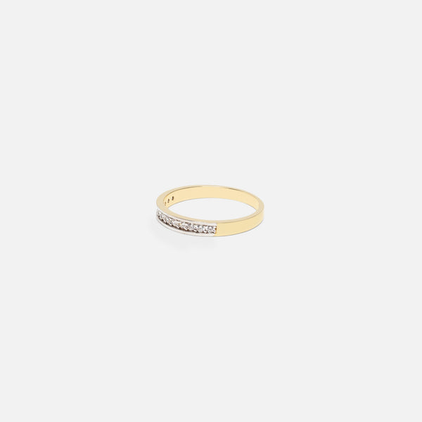 Load image into Gallery viewer, 10k yellow gold cubic zirconia ring

