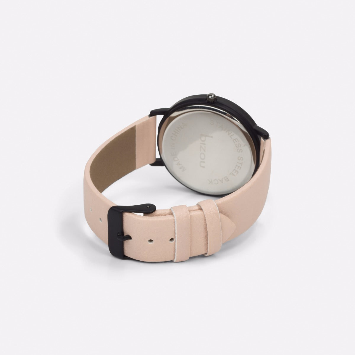 Innova collection - watch with pale pink bracelet and black dial