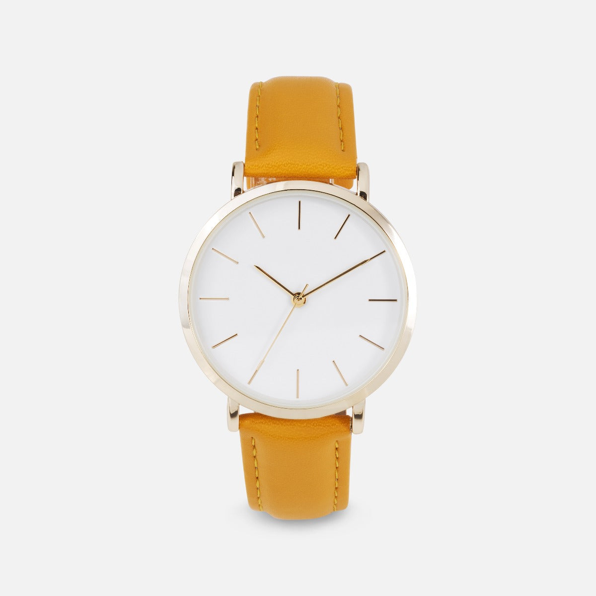 Collection classik - montre cadran rond avec bracelet jaune