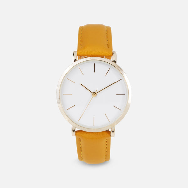 Load image into Gallery viewer, Classik collection - round dial watch with yellow bracelet
