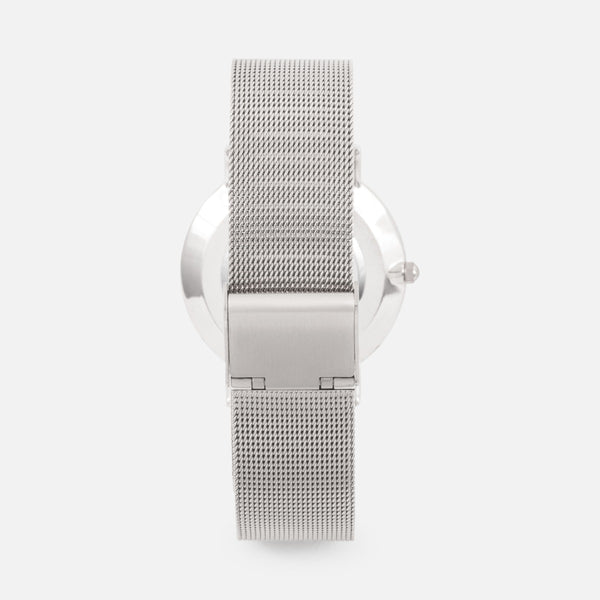 Load image into Gallery viewer, Iconik collection - silvered watch with mesh bracelet and round dial (36 mm)   
