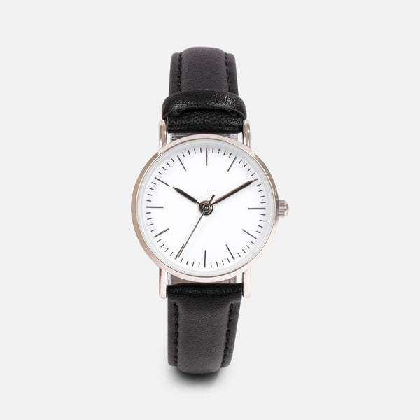 Load image into Gallery viewer, Unik collection - black watch with white dial
