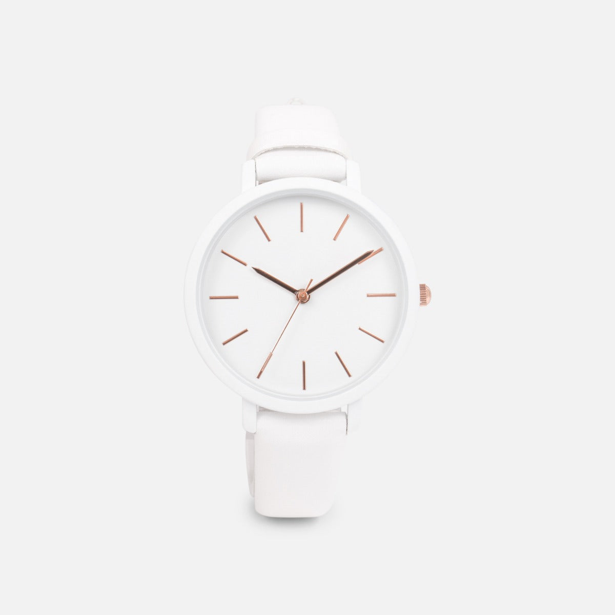 Collection classik - montre blanche avec boîtier mat