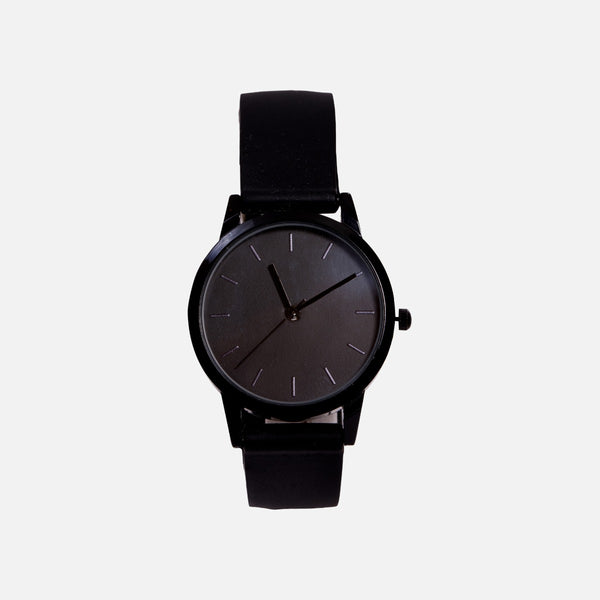 Charger l&#39;image dans la galerie, Collection innova - montre noire avec cadran rond et bracelet en silicone
