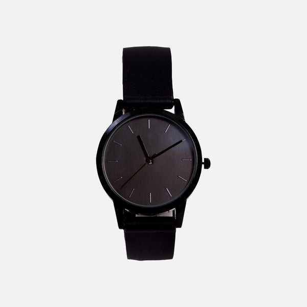 Stainless discount black watch