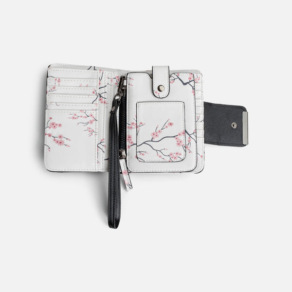 Charger l&#39;image dans la galerie, Portefeuille noir à rabat avec porte-cartes amovible
