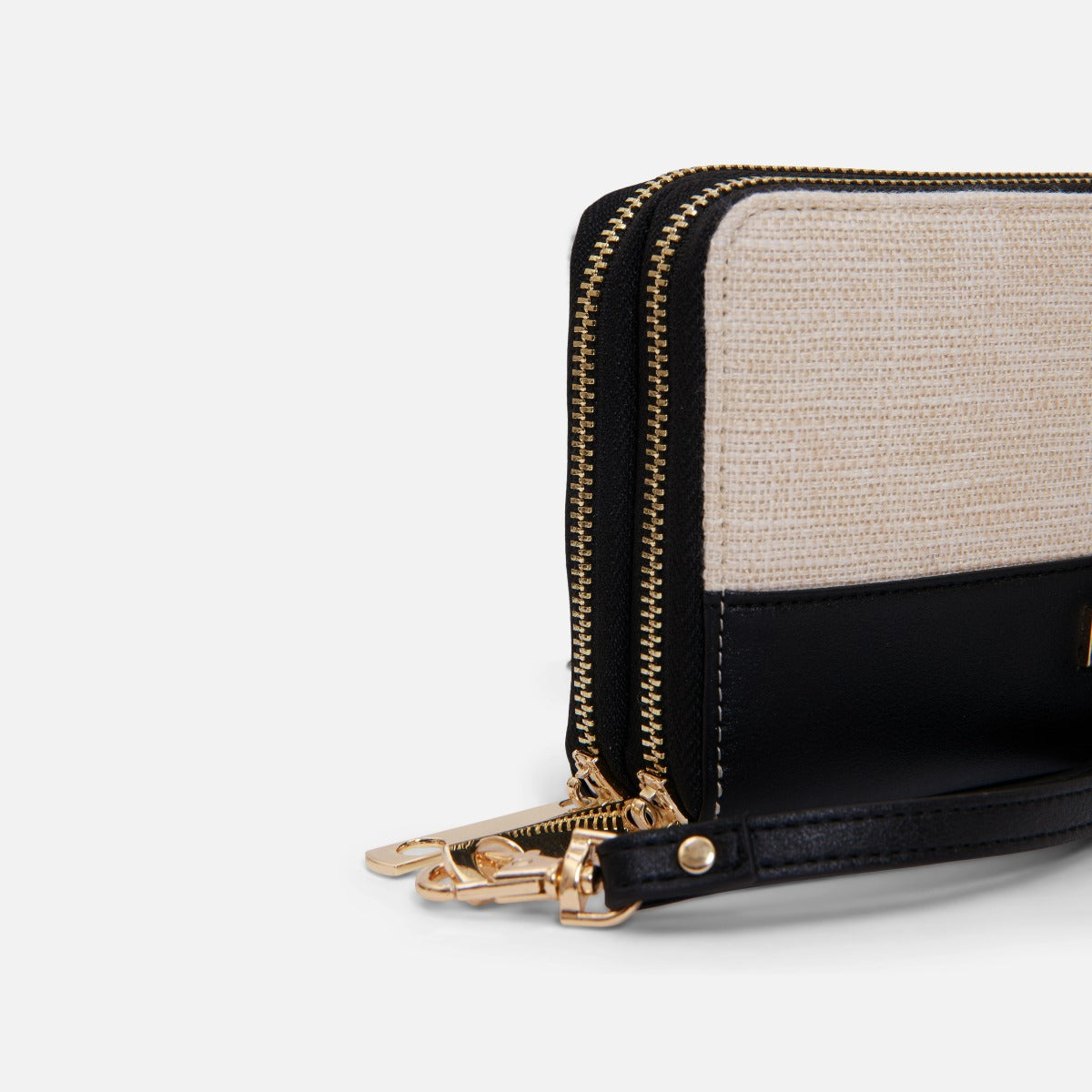 Double natural and black wallet 