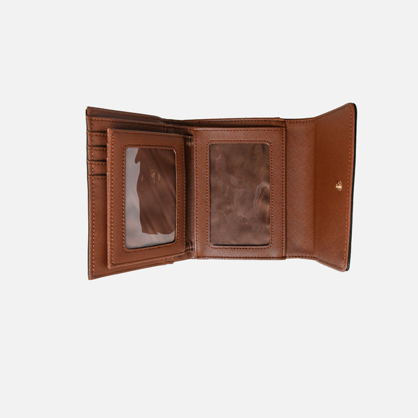 Charger l&#39;image dans la galerie, Petit portefeuille brun avec pochette amovible
