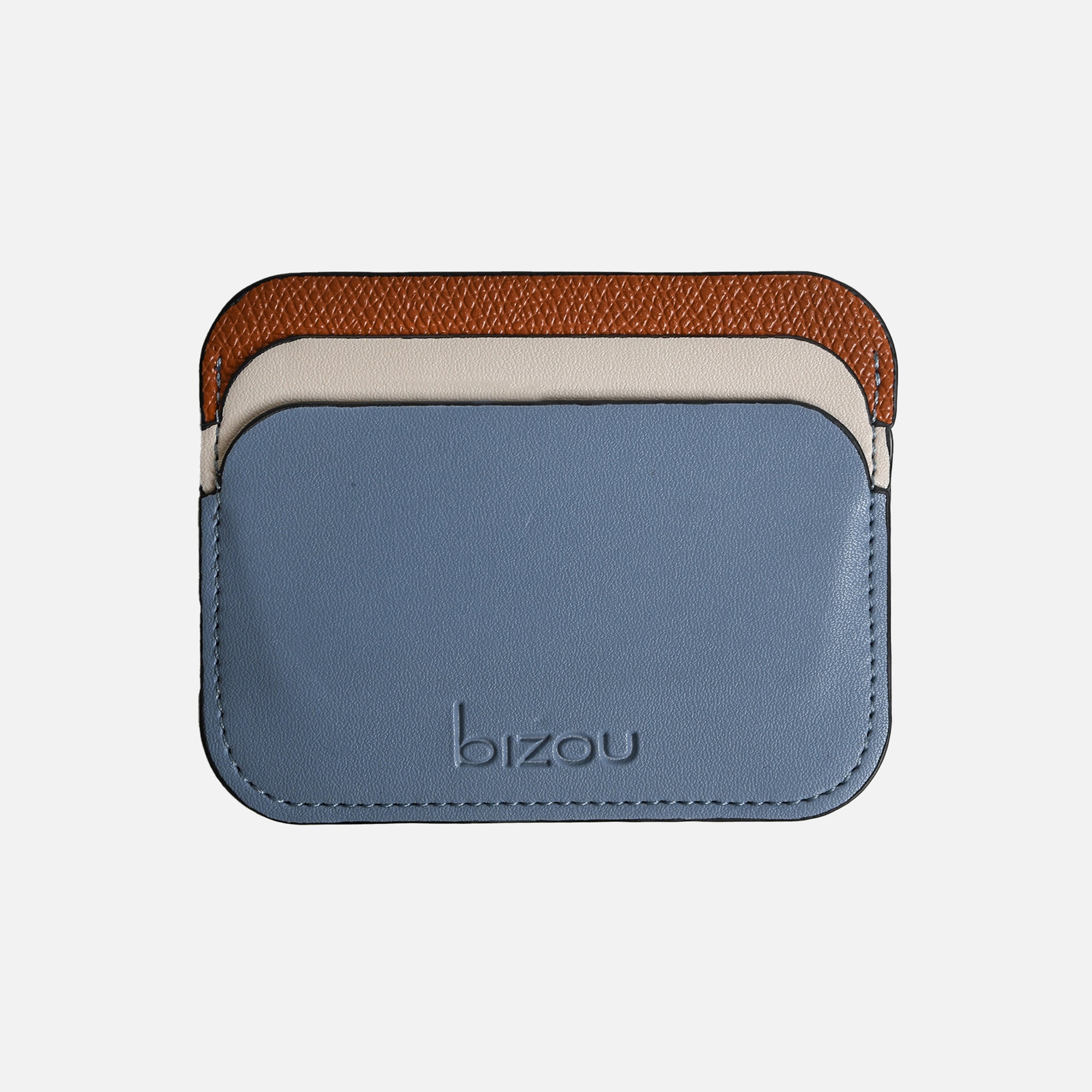 Minimalist three color card holder